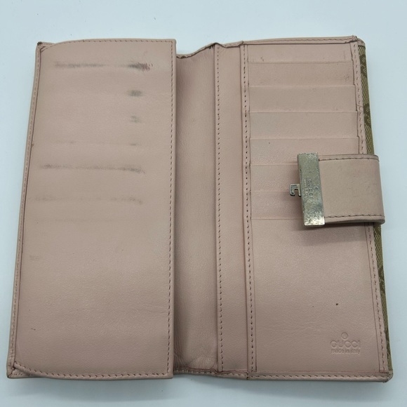 Gucci long wallet canvas and pink leather - Picture 10 of 10